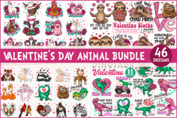 Valentines Day Animal PNG, Valentines Day Svg , Valentine Quote svg, Valentines svg Bundle, Valentine's Day Designs