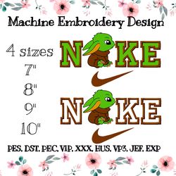 Nike embroidery design Yoda