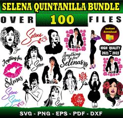 100 Selena Quintanilla Mega Svg Bundle svg, png, dxf, eps file for print and cricut