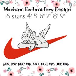 Nike embroidery design. Cupid Angel love