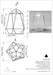 Project 36. Stained glass printable pattern. Brillant3d