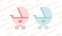Baby carriage svg Stroller svg Baby stroller svg Princess carriage Newborn svg Maternity svg Pregnancy svg
