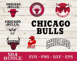 Chicago Bulls Bundle SVG, Chicago Bulls SVG, NBA Bundle SVG, Sport SVG