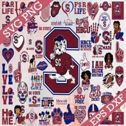 Bundle 61 Files South Carolina State University Football Team Svg, South Carolina State University svg, HBCU Team svg