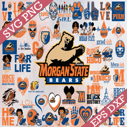 Bundle 56 Files Morgan State Football Team Svg, Morgan State svg, HBCU Team svg, Mega Bundle, Designs, Cricut, Cutting