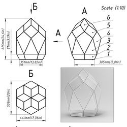 Project 141. Stained glass printable pattern. Brillant3d