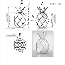 Project 148. Stained glass printable pattern. Brillant3d