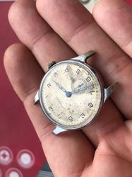 clock POBEDA USSR watch second watch factory 1960