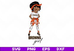 BETTY BOOP BROWNS GIRL SVG, Betty boop BROWNS girl NFL,  Betty Boop SVG, Betty Boop NFL, Betty Boop Svg Files For Cricut