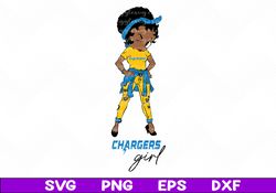 BETTY BOOP CHARGERS GIRL SVG, Betty boop CHARGERS girl NFL,  Betty Boop SVG, Betty Boop NFL, Betty Boop Svg