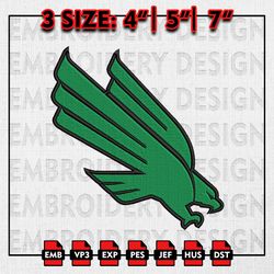 North Texas Mean Green Embroidery file, NCAAF teams Embroidery Designs, College Football, Machine Embroidery
