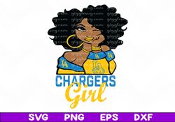 LOS ANGELES CHARGERS GIRL SVG, LOS ANGELES CHARGERS GIRL NFL, LOS ANGELES CHARGERS Girl nfl svg, LOS ANGELES CHARGERS
