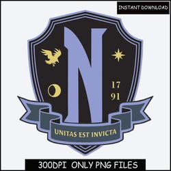 Nevermore Academy png, University Sweater Decal, Wednesday PNG, Cut File For Cricut Digital Download, Trending png