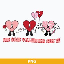 Un San Valentine Sin Ti PNG, Bab Bunny Valentine PNG, Valentine's Day PNG
