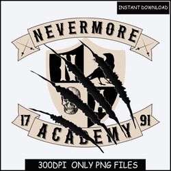 Nevermore Academy Wednesday Sweatshirt PNG,Wednesday and Enid shirt,Addams Shirt,Christmas Party Shirt,Nevermore Academy