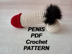Crochet penis pattern pdf Funny mature gift Crochet penis pillow Amigurumi pattern for beginner Funny mature gift
