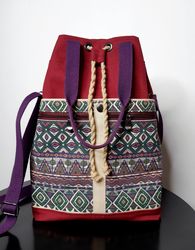 Stylish Canvas Tote Bag with Pockets, Shoulder Bag Colorful, Shopping Bag, Reusable Messenger Bag, Crossbody Bag