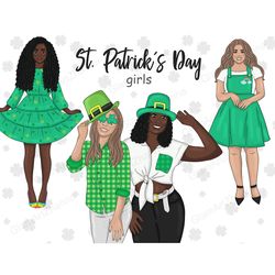 Saint Patrick's Day Clipart | Girl Illustration Bundle