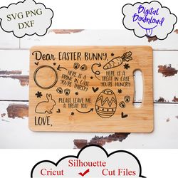 Easter Tray svg, Dear Easter Bunny, Easter Placemat SVG, easter svg Svg Files For Cricut, Svg Cut