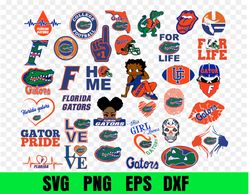Florida Gators logo, bundle logo, svg, png, eps, dxf, n-c-aa logo