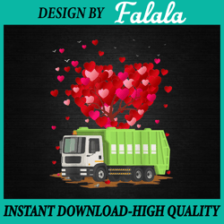 Garbage Truck Lover Heart PNG, Garbage Truck Valentines Day Png, Garbage Truck PNG Valentine's Day Png, Digital download