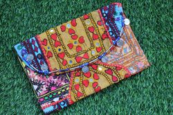 Vintage antique Boho Indian ethnic Banjara/Nomadic clutch bag/sling bag