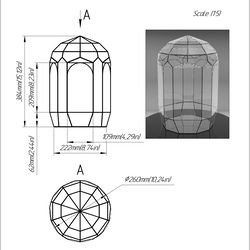 Project 166. Stained glass printable pattern. Brillant3d