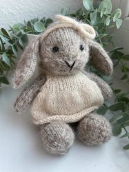 Handmade stuffed bunny toy, Easter bunny, First Easter gift