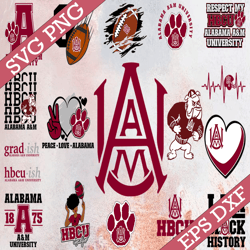Bundle 21 Files Alabama A&M University Football Team Svg, Alabama A&M University SVG, HBCU Team svg, Mega Bundle, Design