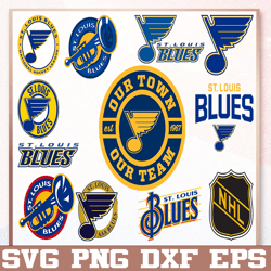 Bundle 12 Files St Louis Blues Hockey Team Svg, St Louis Blues SVG, NHL Svg, NHL Svg, Png, Dxf, Eps, Instant Download