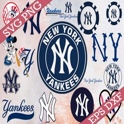 Bundle 14 Files New York Yankees Baseball Team svg, New York Yankees svg, MLB Team svg, MLB Svg, Png, Dxf, Eps, Jpg, Ins