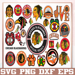 Bundle 28 Files Chicago Blackhawks Hockey Team Svg, Chicago Blackhawks Svg, NHL Svg, NHL Svg, Png, Dxf, Eps