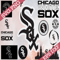 Bundle 11 Files Chicago White Sox Baseball Team Svg, Chicago White Sox svg, MLB Team  svg, MLB Svg, Png, Dxf, Eps, Jpg