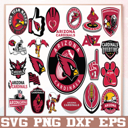 Bundle 24 Files Arizona Cardinals Football Team Svg, Arizona Cardinals Svg, NFL Teams svg, NFL Svg, Png, Dxf, Eps