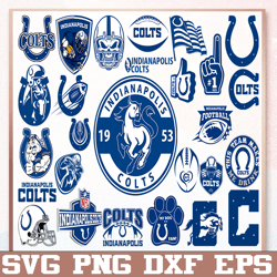 Bundle 27 Files Indianapolis Colts Football team Svg, Indianapolis Colts Svg, NFL Teams svg, NFL Svg, Png, Dxf, Eps