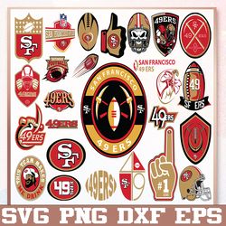 Bundle 26 Files San Francisco 49ers Football team Svg, San Francisco 49ers Svg, NFL Teams svg, NFL Svg, Png, Dxf, Eps