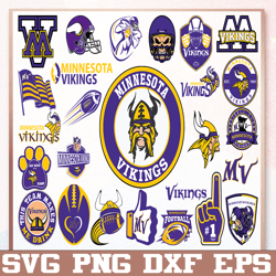 Bundle 26 Files Minnesota Vikings Football team Svg, Minnesota Vikings Svg, NFL Teams svg, NFL Svg, Png, Dxf, Eps