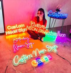 Custom Neon Sign | Aesthetic Custom Neon Signs | LED Neon Sign | Neon Signs | Wedding Neon Sign | Home decor | Wall deco