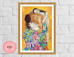 Cross Stitch Pattern Gustav Klimt , The Family,Pdf , Instant Download , Symbolism X Stitch Chart , Famous Paintings