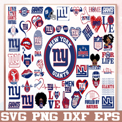Bundle 50 Files New York Giants Football Teams Svg, New York Giants svg, NFL Teams svg, NFL Svg, Png, Dxf, Eps