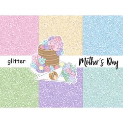 Mother's Day Pastel Glitters
