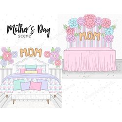 Mother's Day Pastel Scenes