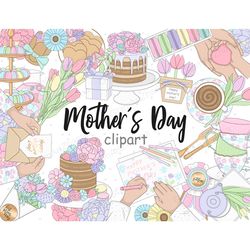 Mother's Day Pastel Cliparts