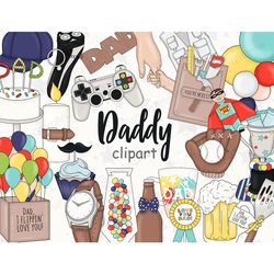 Fathers Day Clipart | Dad Planner Graphics