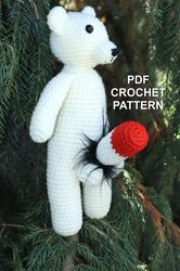 Crochet pattern Toy bear penis,Toy with dick,funny wedding giftstress toy,handmade bear penis plush,funny gift ideas