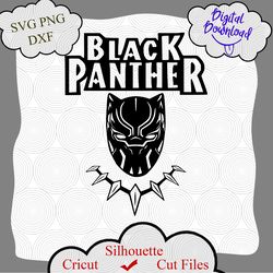 Black Panther svg png dxf jpg, Black Panther file for cricut, Black Panther shirt, Wakanda Forever svg, Chadwick Boseman
