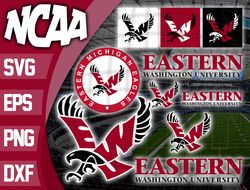 Eastern Washington Eagles  SVG bundle , NCAA svg, logo NCAA bundle svg eps dxf png , digital Download , Instant Download