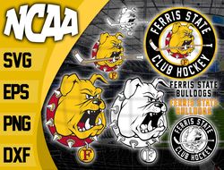 Ferris State Bulldogs SVG bundle , NCAA svg, logo NCAA bundle svg eps dxf png , digital Download , Instant Download