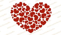 Hearts in heart svg Valentine shirt svg Heart vector Red heart svg Heart shape svg Open heart svg Fancy hearts svg