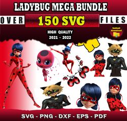 Ladybug SVG Mega Bundle svg, png, dxf files for Print & Cricut